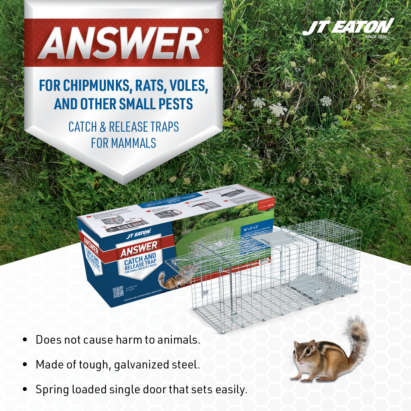 Answer® Trap for Chipmunks, Rats, Voles & Other Small Pests - Image 2