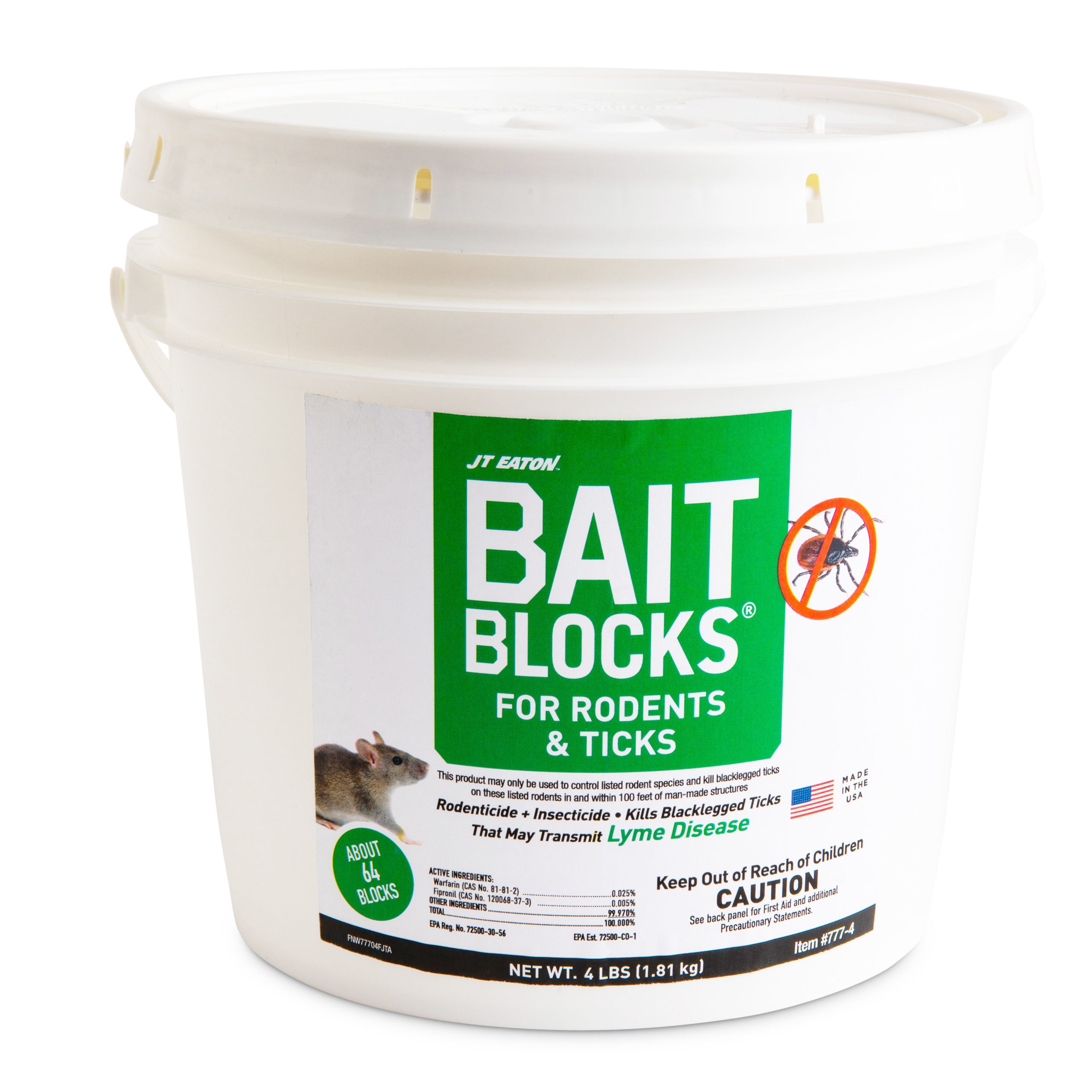Bait Block® For Rodents & Ticks, 4 lbs.